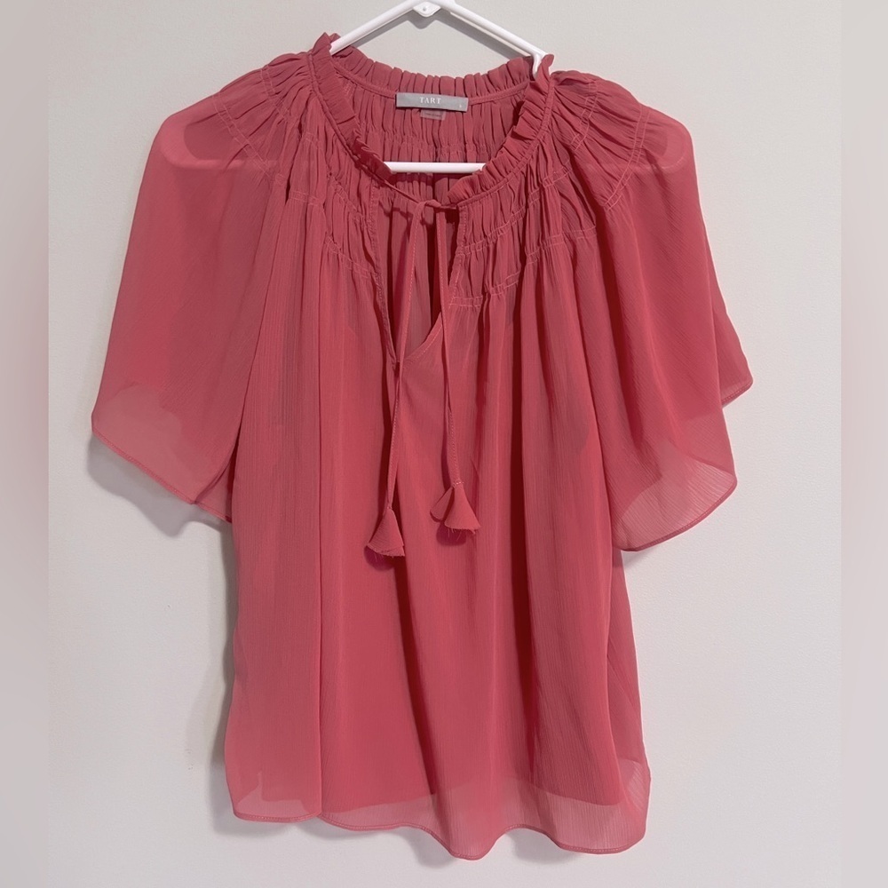 Tart Collections dusty pink short sleeve top blouse shirts women’s Small